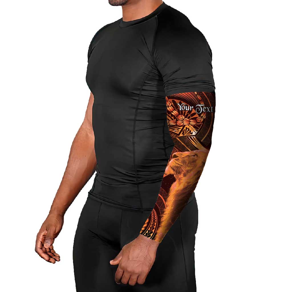 Personalised Polynesia Zodiac Leo Arm Sleeves Galaxy Polynesian Pattern Chest Tattoo Style