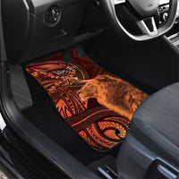 Personalised Polynesia Zodiac Leo Car Mats Galaxy Polynesian Pattern Chest Tattoo Style