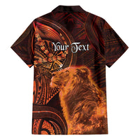 Personalised Polynesia Zodiac Leo Family Matching Off Shoulder Maxi Dress and Hawaiian Shirt Galaxy Polynesian Pattern Chest Tattoo Style