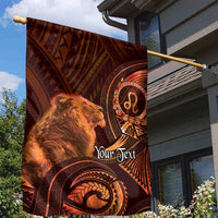 Personalised Polynesia Zodiac Leo Garden Flag Galaxy Polynesian Pattern Chest Tattoo Style