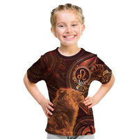 Personalised Polynesia Zodiac Leo Kid T Shirt Galaxy Polynesian Pattern Chest Tattoo Style