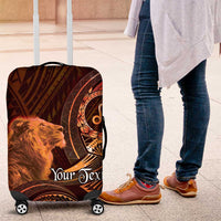 Personalised Polynesia Zodiac Leo Luggage Cover Galaxy Polynesian Pattern Chest Tattoo Style