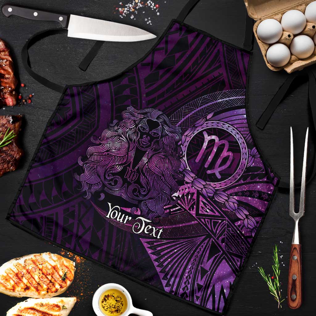 Personalised Polynesia Zodiac Virgo Apron Galaxy Polynesian Pattern Chest Tattoo Style