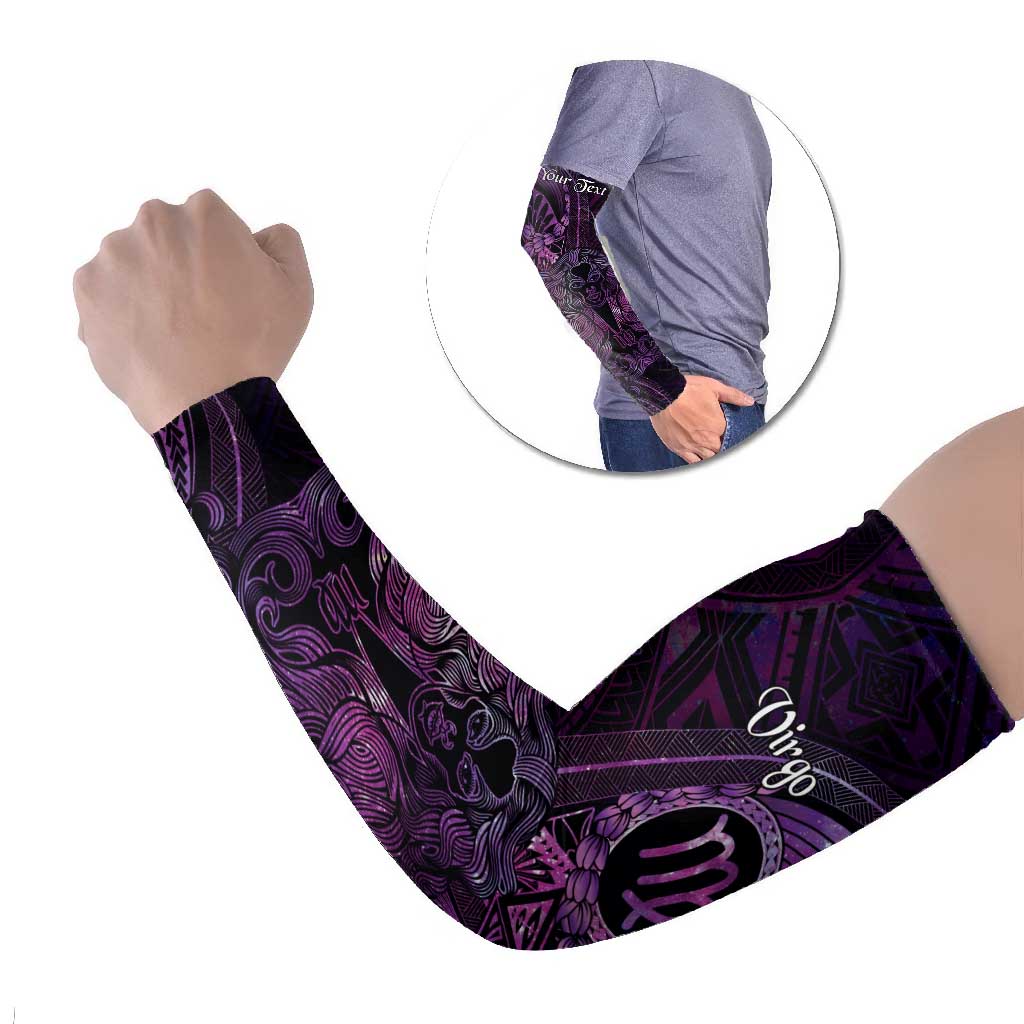 Personalised Polynesia Zodiac Virgo Arm Sleeves Galaxy Polynesian Pattern Chest Tattoo Style