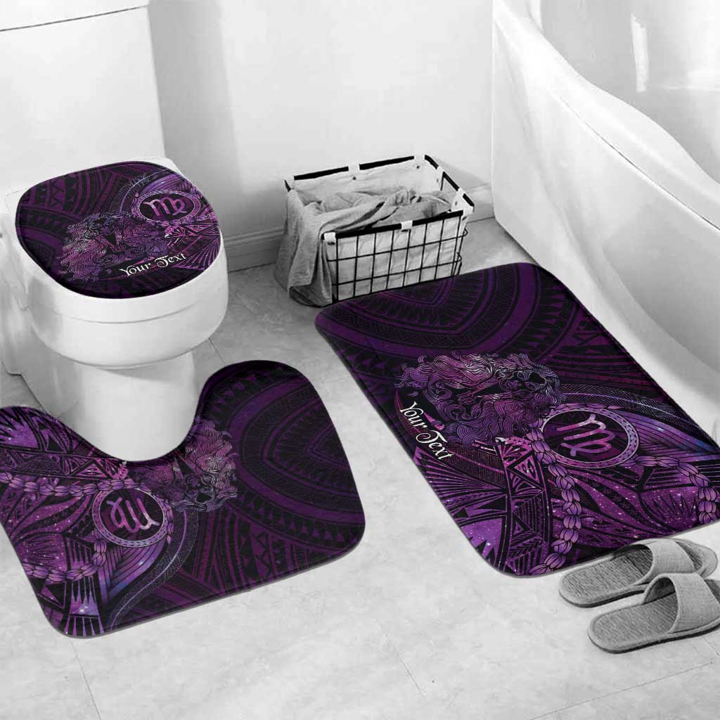 Personalised Polynesia Zodiac Virgo Bathroom Set Galaxy Polynesian Pattern Chest Tattoo Style