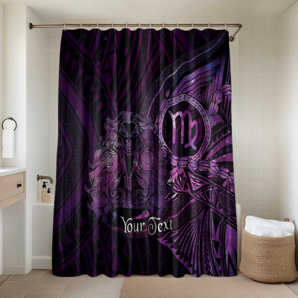 Personalised Polynesia Zodiac Virgo Bathroom Set Galaxy Polynesian Pattern Chest Tattoo Style