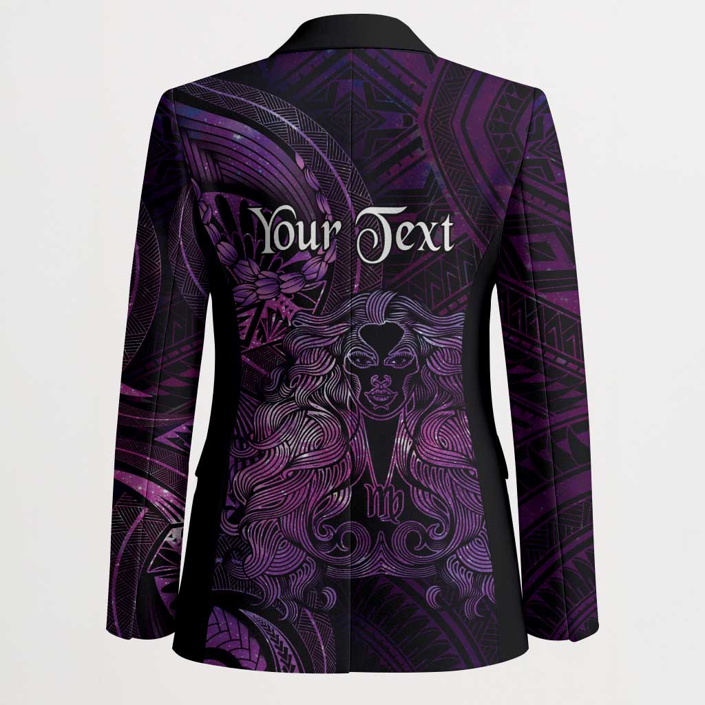 Personalised Polynesia Zodiac Virgo Blazer Galaxy Polynesian Pattern Chest Tattoo Style