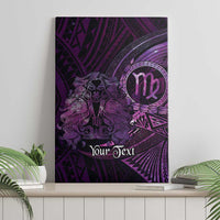 Personalised Polynesia Zodiac Virgo Canvas Wall Art Galaxy Polynesian Pattern Chest Tattoo Style