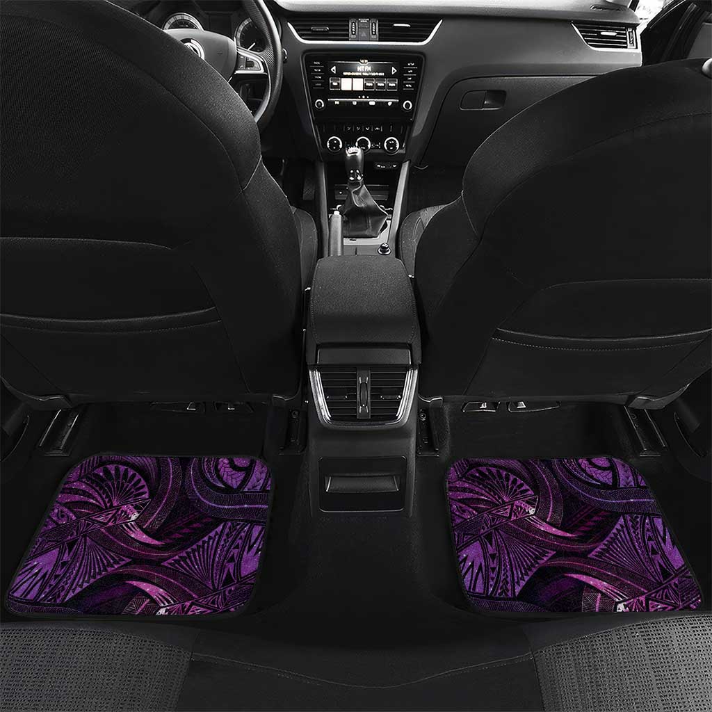 Personalised Polynesia Zodiac Virgo Car Mats Galaxy Polynesian Pattern Chest Tattoo Style