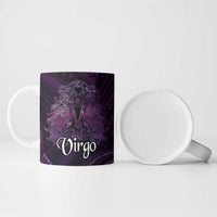 Personalised Polynesia Zodiac Virgo Ceramic Mug Galaxy Polynesian Pattern Chest Tattoo Style