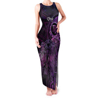Personalised Polynesia Zodiac Virgo Family Matching Tank Maxi Dress and Hawaiian Shirt Galaxy Polynesian Pattern Chest Tattoo Style