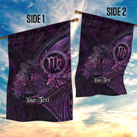 Personalised Polynesia Zodiac Virgo Garden Flag Galaxy Polynesian Pattern Chest Tattoo Style