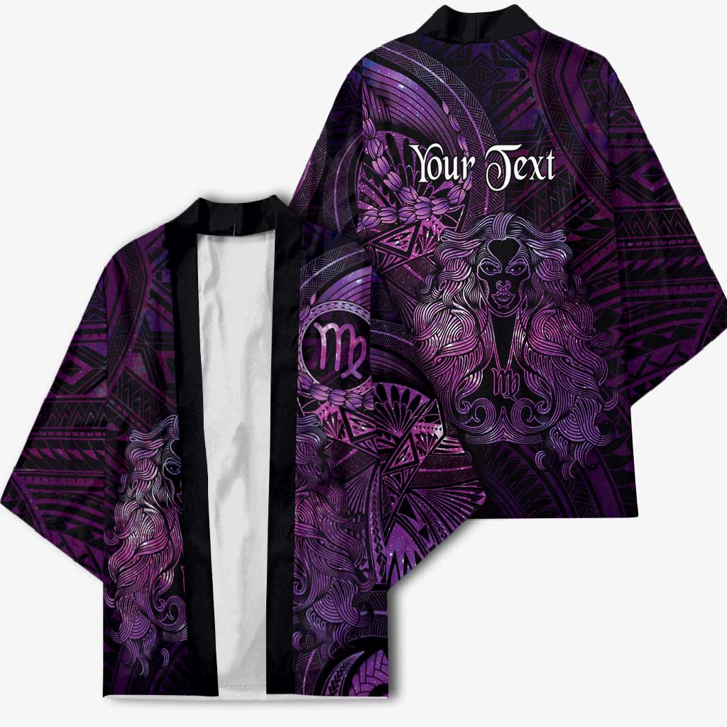 Personalised Polynesia Zodiac Virgo Kimono Galaxy Polynesian Pattern Chest Tattoo Style