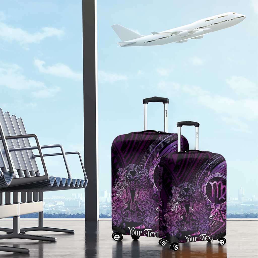 Personalised Polynesia Zodiac Virgo Luggage Cover Galaxy Polynesian Pattern Chest Tattoo Style