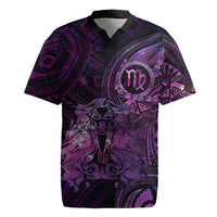 Personalised Polynesia Zodiac Virgo Rugby Jersey Galaxy Polynesian Pattern Chest Tattoo Style