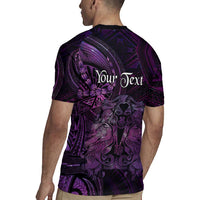 Personalised Polynesia Zodiac Virgo Rugby Jersey Galaxy Polynesian Pattern Chest Tattoo Style