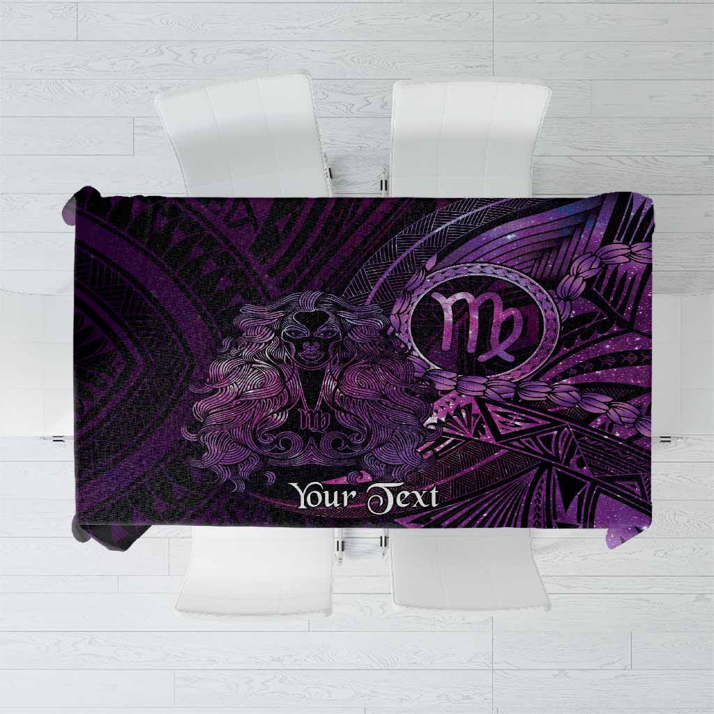Personalised Polynesia Zodiac Virgo Tablecloth Galaxy Polynesian Pattern Chest Tattoo Style