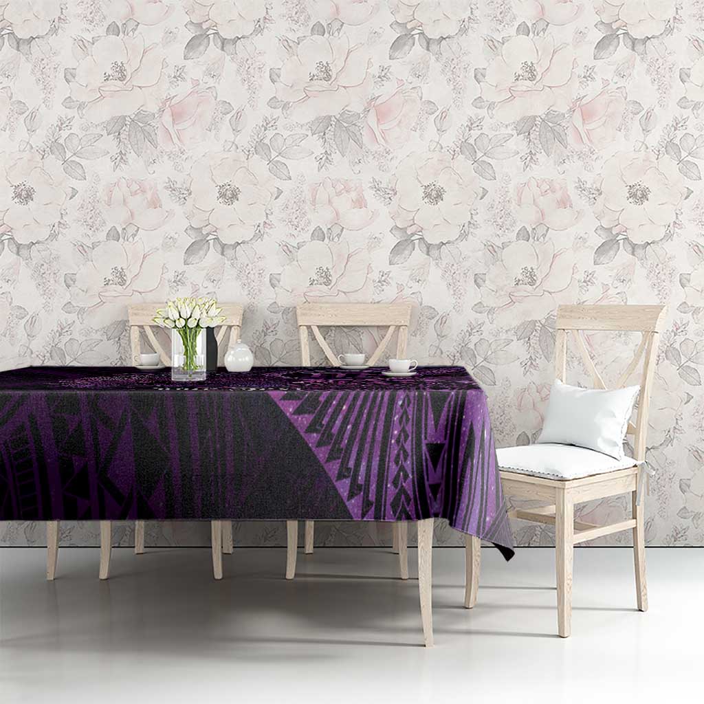 Personalised Polynesia Zodiac Virgo Tablecloth Galaxy Polynesian Pattern Chest Tattoo Style