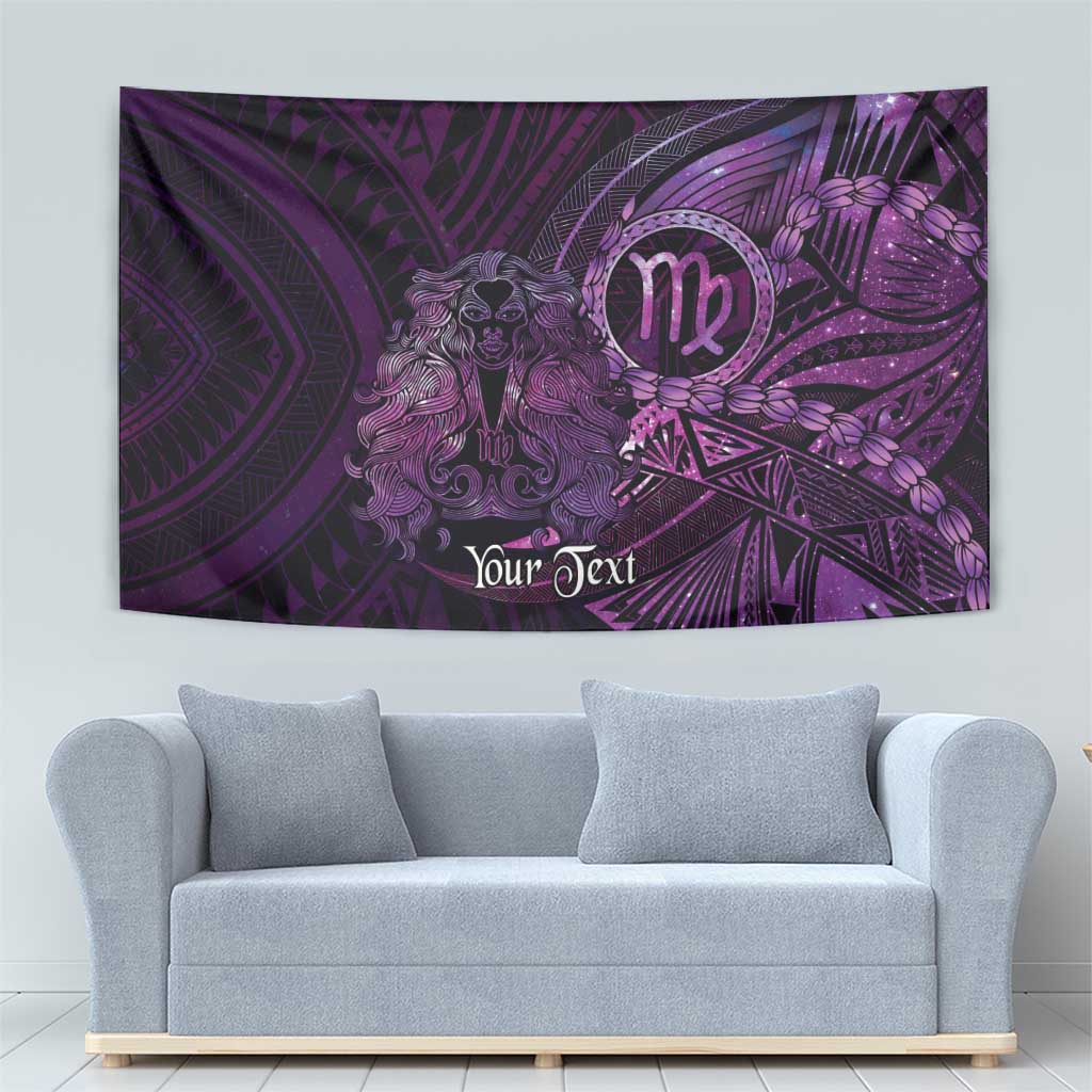 Personalised Polynesia Zodiac Virgo Tapestry Galaxy Polynesian Pattern Chest Tattoo Style
