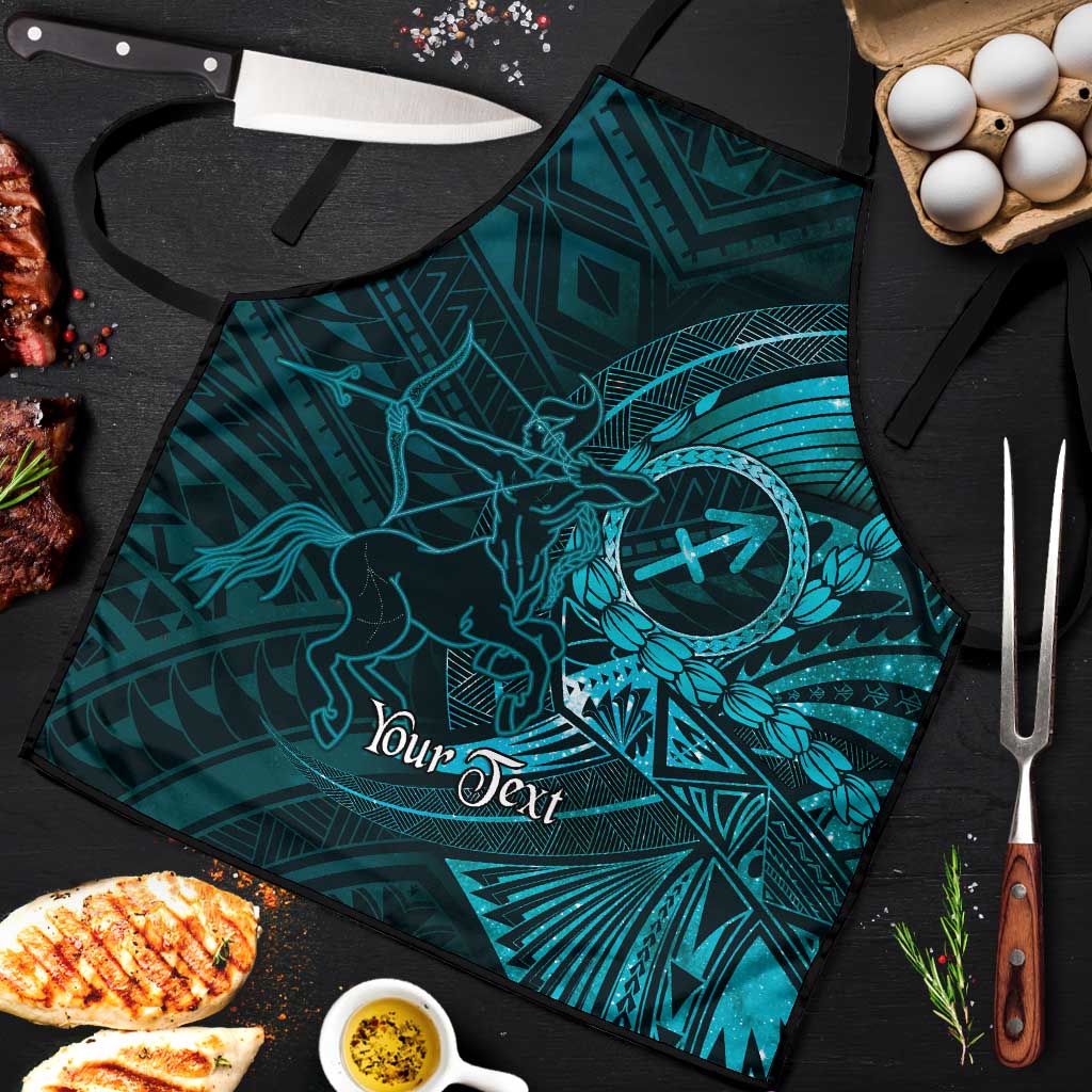 Personalised Polynesia Zodiac Sagittarius Apron Galaxy Polynesian Pattern Chest Tattoo Style