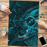 Personalised Polynesia Zodiac Sagittarius Puzzle Galaxy Polynesian Pattern Chest Tattoo Style