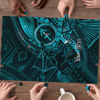 Personalised Polynesia Zodiac Sagittarius Puzzle Galaxy Polynesian Pattern Chest Tattoo Style