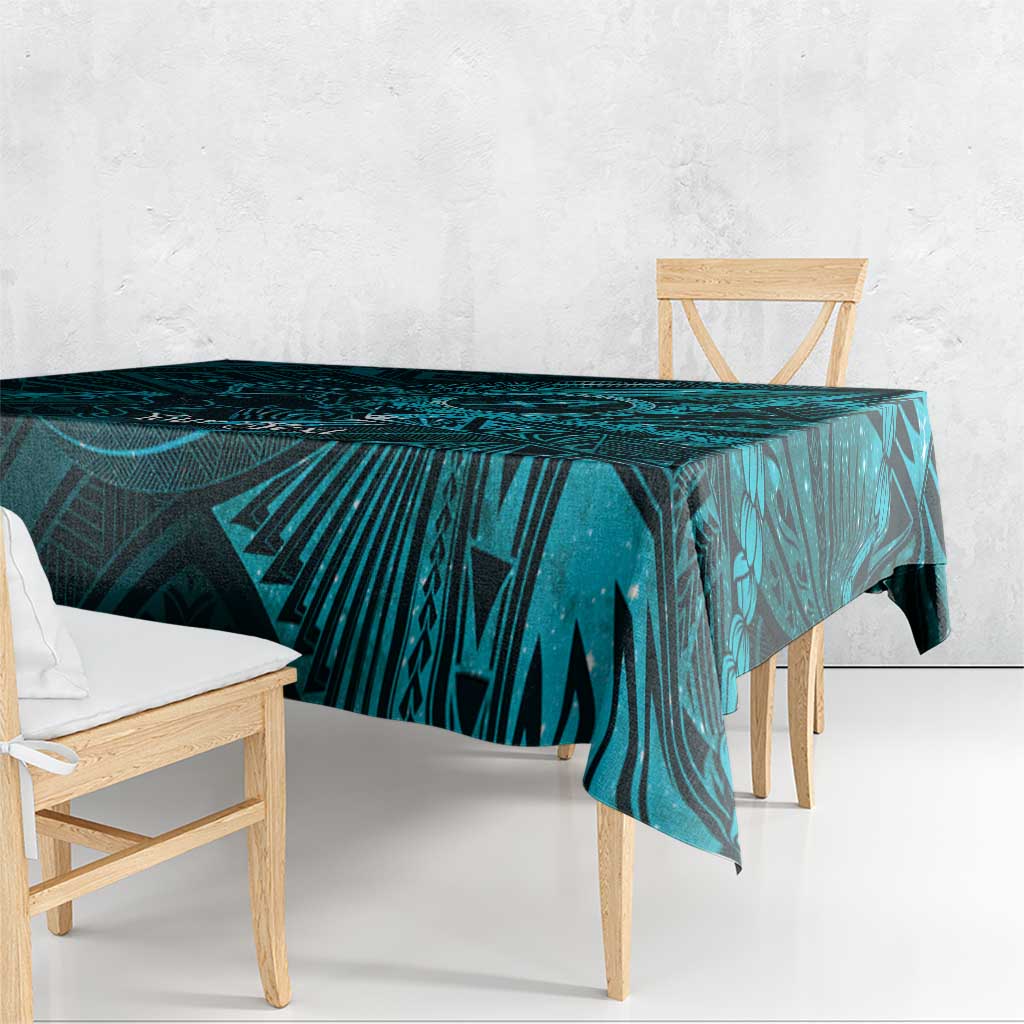 Personalised Polynesia Zodiac Sagittarius Tablecloth Galaxy Polynesian Pattern Chest Tattoo Style