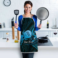 Personalised Polynesia Zodiac Aquarius Apron Galaxy Polynesian Pattern Chest Tattoo Style