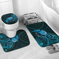 Personalised Polynesia Zodiac Aquarius Bathroom Set Galaxy Polynesian Pattern Chest Tattoo Style