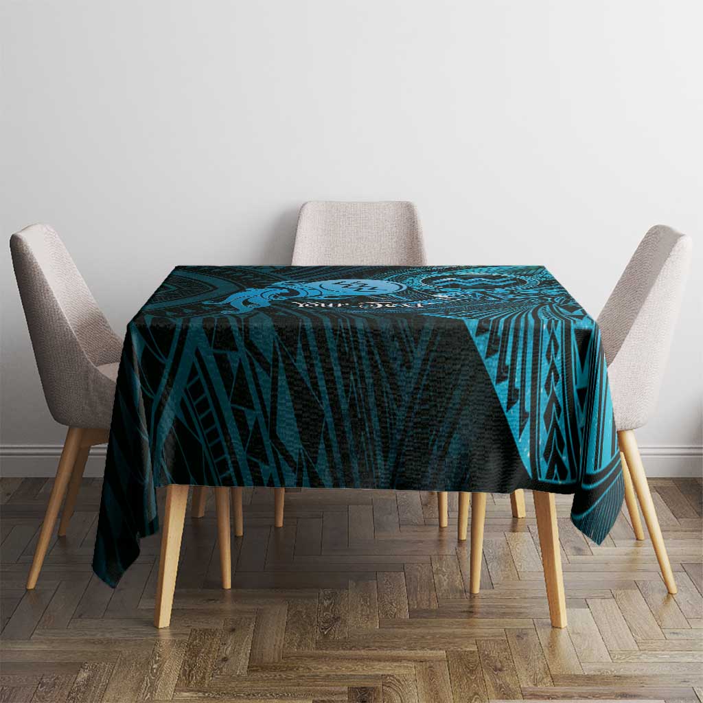 Personalised Polynesia Zodiac Aquarius Tablecloth Galaxy Polynesian Pattern Chest Tattoo Style