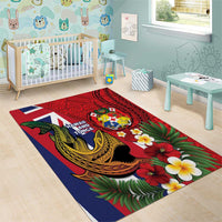 Hawaii And Tonga Area Rug Shark Tattoo With Tongan Coat Of Arms