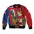 Hawaii And Tonga Bomber Jacket Shark Tattoo With Tongan Coat Of Arms
