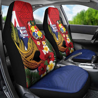 Hawaii And Tonga Car Seat Cover Shark Tattoo With Tongan Coat Of Arms