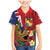 Hawaii And Tonga Family Matching Mermaid Dress and Hawaiian Shirt Shark Tattoo With Tongan Coat Of Arms