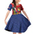 Hawaii And Tonga Family Matching Off Shoulder Short Dress and Hawaiian Shirt Shark Tattoo With Tongan Coat Of Arms