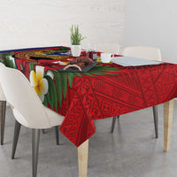 Hawaii And Tonga Tablecloth Shark Tattoo With Tongan Coat Of Arms
