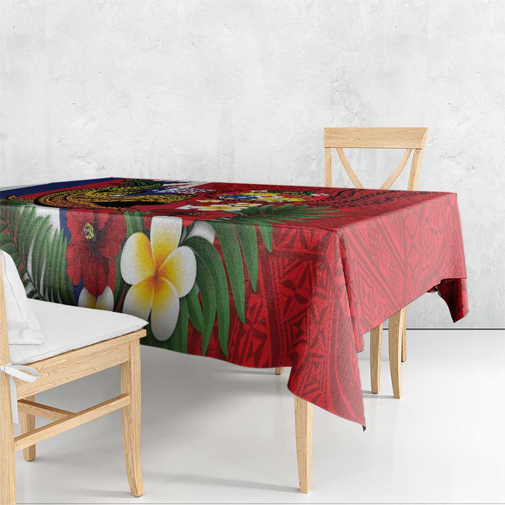 Hawaii And Tonga Tablecloth Shark Tattoo With Tongan Coat Of Arms