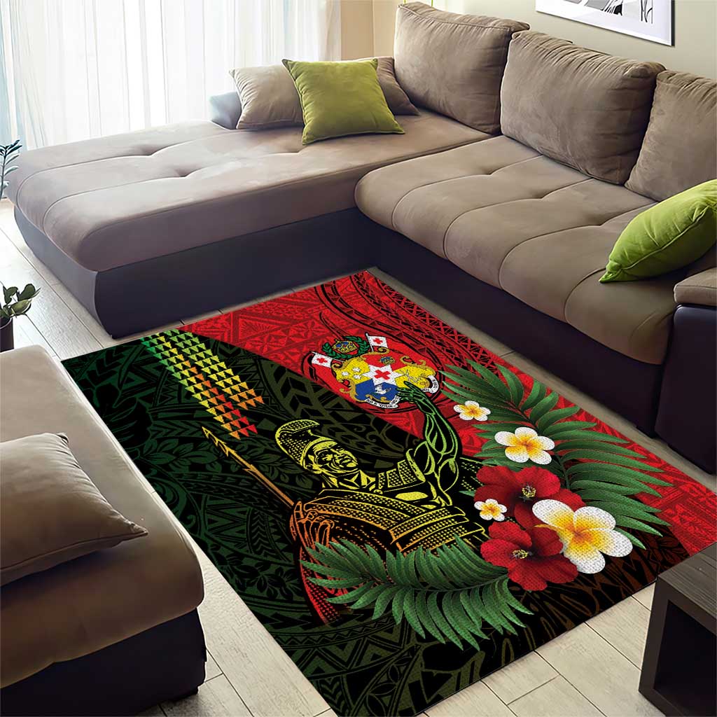 Hawaii And Tonga Area Rug King Kamehameha Tribal Ngatu Pattern