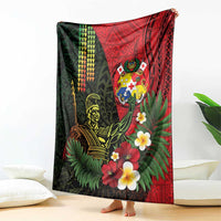 Hawaii And Tonga Blanket King Kamehameha Tribal Ngatu Pattern