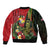 Hawaii And Tonga Bomber Jacket King Kamehameha Tribal Ngatu Pattern