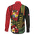 Hawaii And Tonga Family Matching Long Sleeve Bodycon Dress and Hawaiian Shirt King Kamehameha Tribal Ngatu Pattern