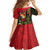 Hawaii And Tonga Family Matching Mermaid Dress and Hawaiian Shirt King Kamehameha Tribal Ngatu Pattern