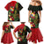Hawaii And Tonga Family Matching Mermaid Dress and Hawaiian Shirt King Kamehameha Tribal Ngatu Pattern