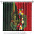Hawaii And Tonga Shower Curtain King Kamehameha Tribal Ngatu Pattern