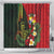 Hawaii And Tonga Shower Curtain King Kamehameha Tribal Ngatu Pattern