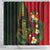 Hawaii And Tonga Shower Curtain King Kamehameha Tribal Ngatu Pattern
