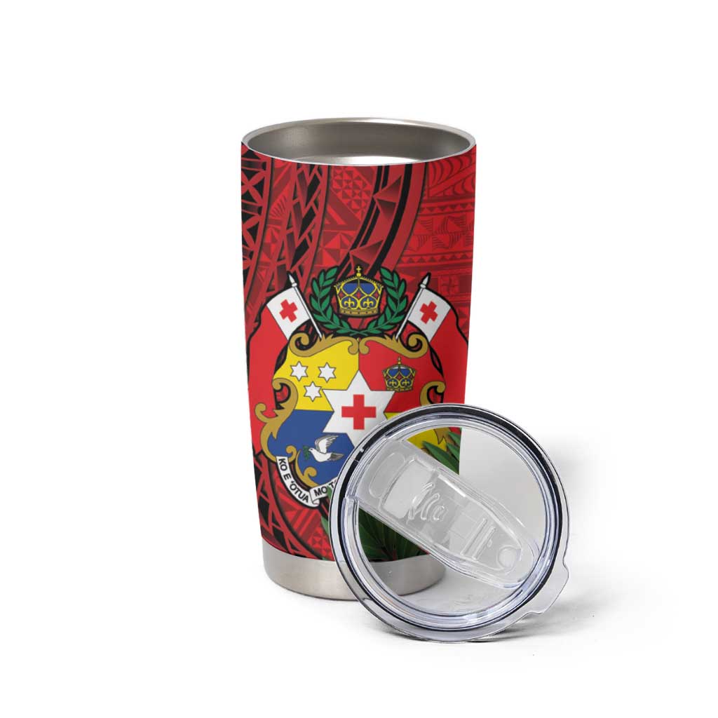 Hawaii And Tonga Tumbler Cup King Kalakaua Tribal Gecko Tongan Ngatu