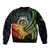 Personalised Vanuatu Independence Day Bomber Jacket July 30 Pig Tusk Long God Yumi Stanap