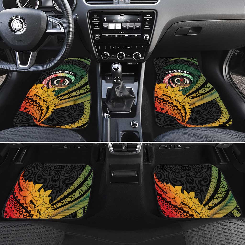 Personalised Vanuatu Independence Day Car Mats July 30 Pig Tusk Long God Yumi Stanap