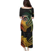 Personalised Vanuatu Independence Day Family Matching Puletasi and Hawaiian Shirt July 30 Pig Tusk Long God Yumi Stanap LT14 - Polynesian Pride